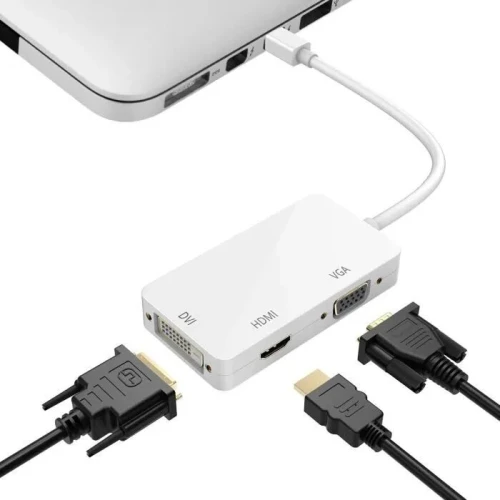 ADAPTATEUR MINI DISPLAY VERS HDMI ET VGA ET DVl
