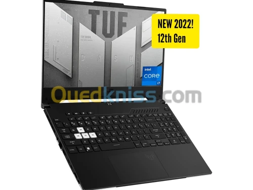 VENDU - 2022 ASUS TUF i7-12650H NVIDIA RTX 3060 16GB RAM DDR5 4800MHZ 512GB SSD PC Laptop Gamer 