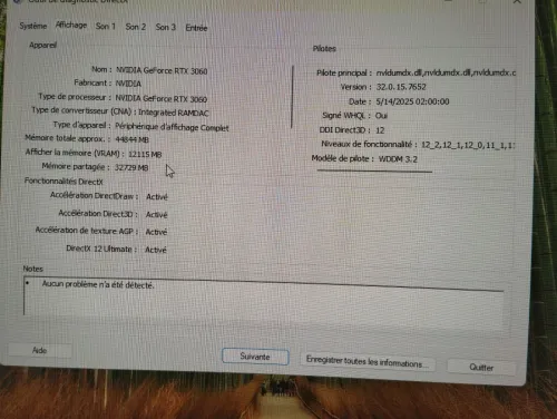 PC gamer + écran 27'' 144Hz
