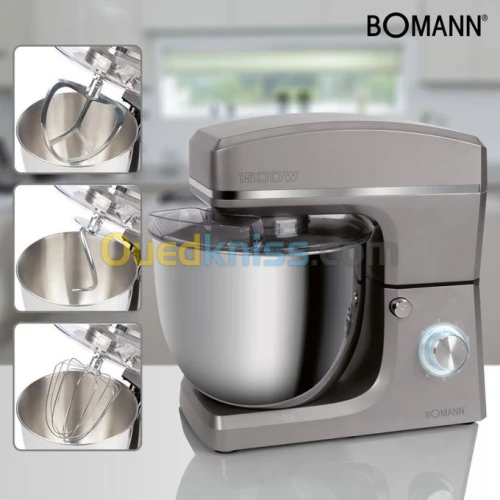 Bomann Robot Pétrin Multifonction 10L 1500W - Km 6036 Cb -Argent