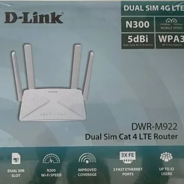 MODEM 4G LTE DUAL SIM D-LINK N300 5DBI_DWR-M922