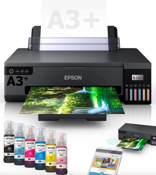 Imprimante Epson EcoTank L18050 Photo A3+ réservoir 6 Couleurs 22 PPM - Wifi