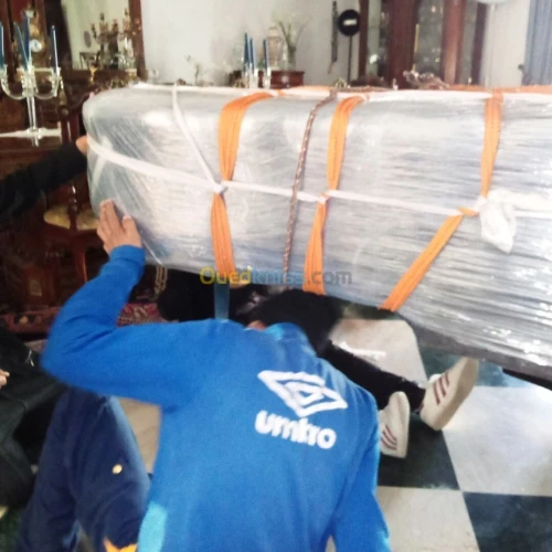 نقل والترحيل الاثاث وتفكيك و التركيب والتغليف TRANSPORT DÉMÉNAGE //