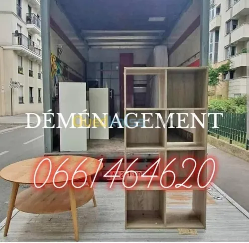 نقل والترحيل الاثاث وتفكيك و التركيب والتغليف TRANSPORT DÉMÉNAGE //
