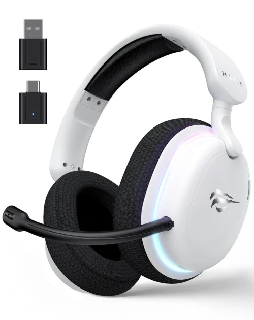 CASQUE GAMER HAVIT FUXI-H7 FIVE MODE WHITE WIRELESS