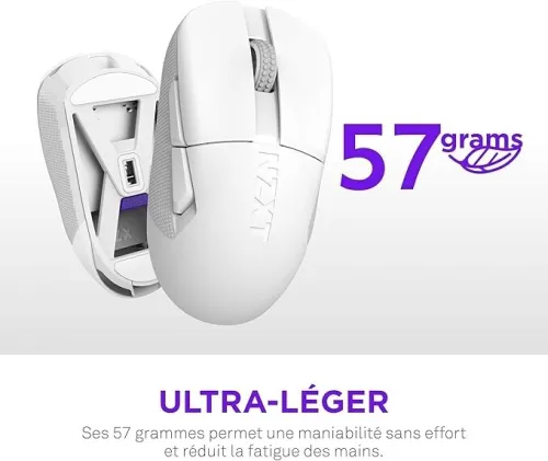 SOURIS NZXT LIFT ELITE WIRELESS WHITE GAMING