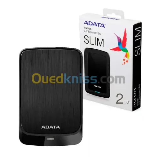 DISQUE DUR EXTERNE ADATA 2TO HV320 SLIM USB 3.2