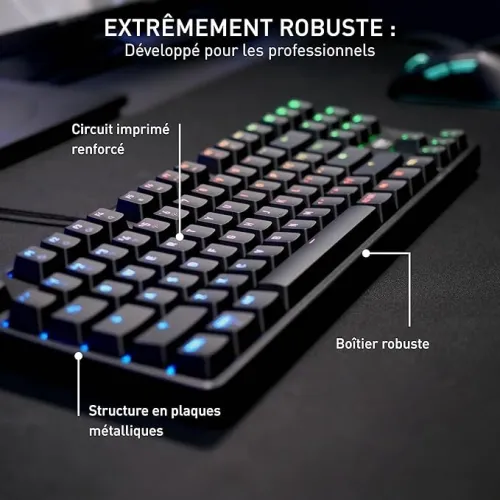 CLAVIER CHERRY XTRFY K4V2 TKL MECANIQUE RED SWITCH BLACK