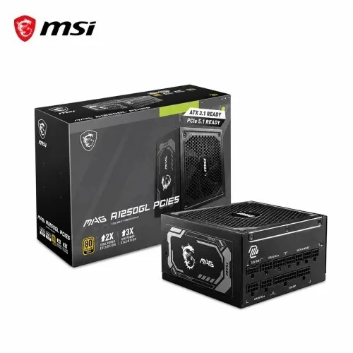 ALIMENTATION MSI MAG A1250GL 80PLUS GOLD FULL MODULAIRE PCIE5 1200W