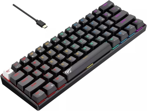 CLAVIER HAVIT GAMENOTE KB903L MECANIQUE RED SWITCH BLACK