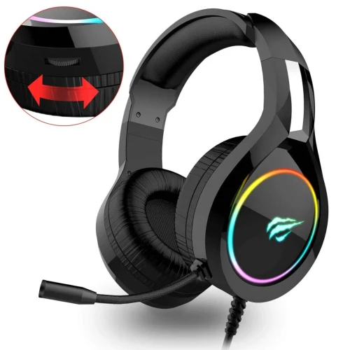 CASQUE HAVIT GAMENOTE H2232D GAMING RGB 3.5MM