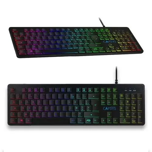 CLAVIER USB CAPSYS KB174 RGB