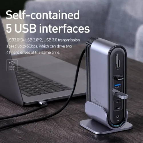 BASEUS 17 in 1 3 MONITORS DOCKING STATION
