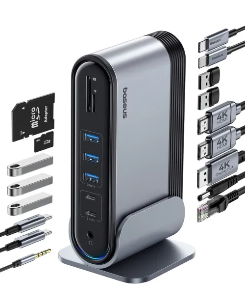 BASEUS 17 in 1 3 MONITORS DOCKING STATION