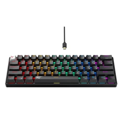 CLAVIER HAVIT GAMENOTE KB903L MECANIQUE RED SWITCH BLACK