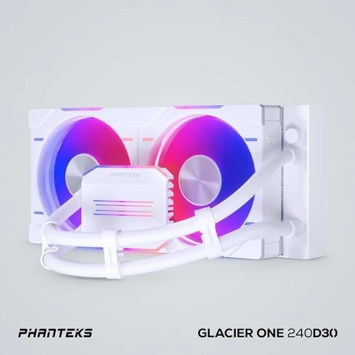 WATERCOOLING PHANTEKS GLACIER ONE 240 D30 RGB WHITE LGA1700 AM5