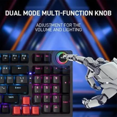 COMBO CLAVIER SOURIS GAMING JEDEL CKL114 MECANIQUE RED SWITCH