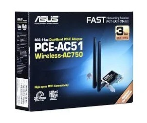 CARTE WIFI ASUS PCE-AC51 DUAL BAND AC750