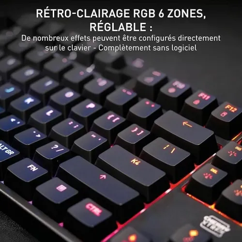 CLAVIER CHERRY XTRFY K4V2 TKL MECANIQUE RED SWITCH BLACK