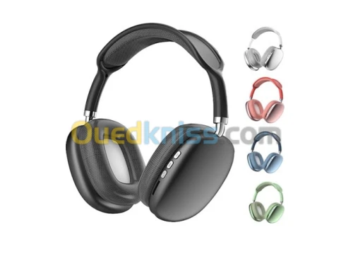 CASQUE BLUETOOTH P9 ( NOIR / BLANC / VERT / GRIS )