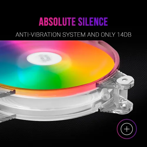 VENTILO MARS GAMING MFD 120MM RGB CHROMA TRANSPARENT
