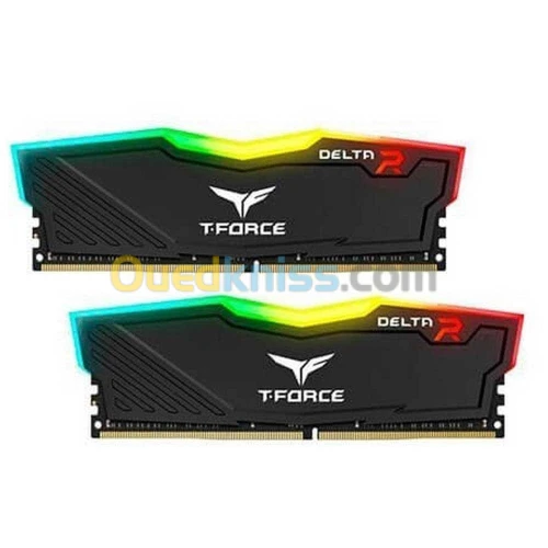 RAM TEAMGROUP 16GO 2X8GO 3600MHZ TFORCE DELTA RGB CL18