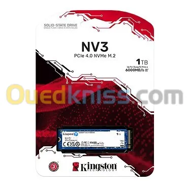 SSD M.2 NVME KINGSTON 1TO NV3 PCIE4.0 6000MB/s