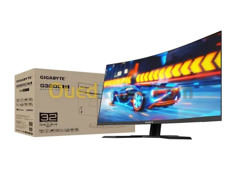 Gigabyte G32QC A - 31.5"inch CURVE 2K-QHD 165Hz FreeSync Premium Pro مستعمل في حالة جيدة جدا
