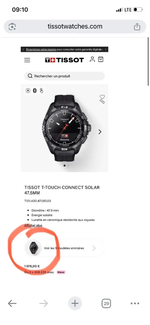 TISSOT T-TOUCH SOLAR CONNECT