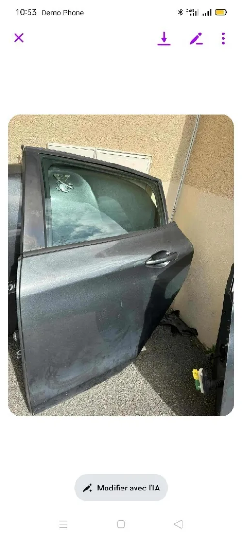 Porte avant et arrière  208