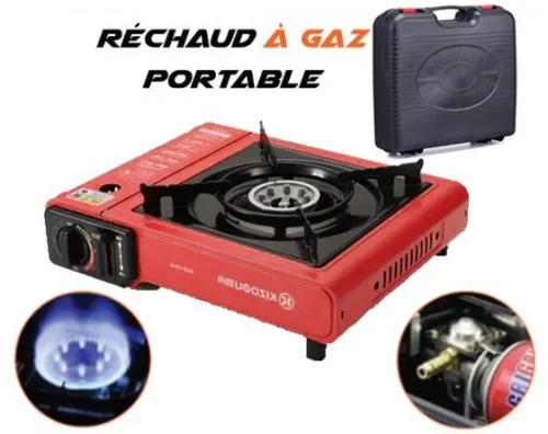 RECHAUD 2 EN 1 GAZ BUTANE ET CASSETTE CAMPING BARBECUE CUISINE