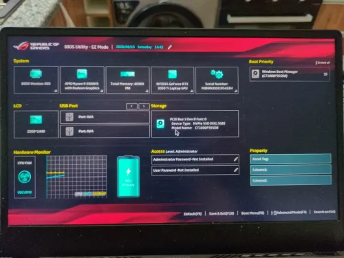 ASUS ROG Zephyrus G14 Ryzen 9 / RTX 3050 Ti / 40 Go RAM / SSD 1 To