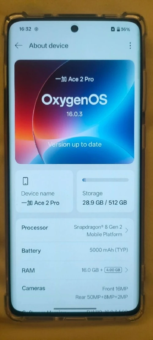 OnePlus ace 2 pro 3 16 GB+512 GB 2sim 5G OnePlus ace 2 pro 3 16 GB+512 GB 2sim 5G