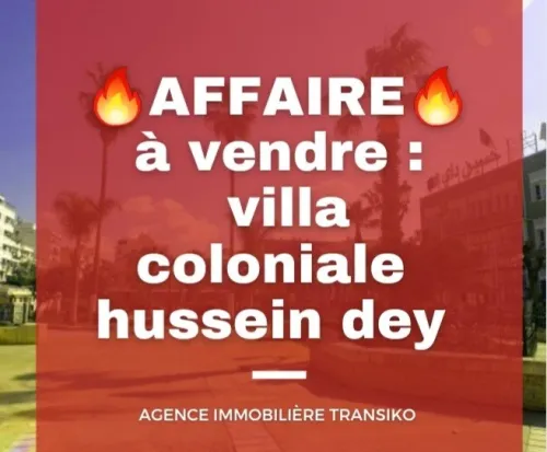 Vente Villa Alger Hussein dey
