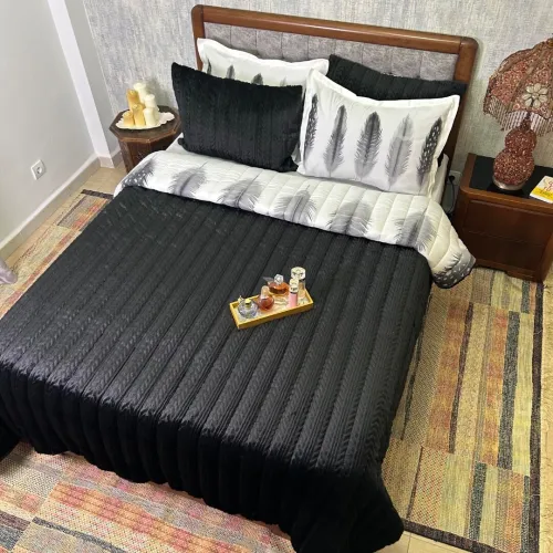 Parure de couette fourrure 6pieces 