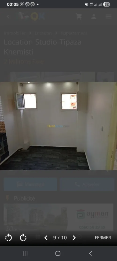 Location bien immobilier Tipaza Khemisti