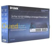 Switch D-LINK 24 ports 10/100Mbps - Métallique & Rackable DES-1024D 