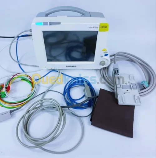 PHILIPS IntelliVue MP20 complet avec cables et module M3001A Moniteur Patient Scope
