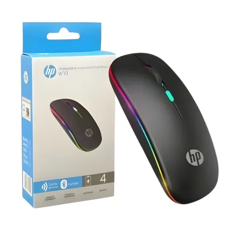 Souris W10 LED sans fil rechargeable Bluetooth