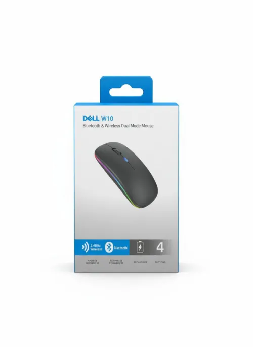 Souris W10 LED sans fil rechargeable Bluetooth