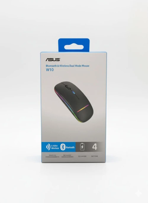 Souris W10 LED sans fil rechargeable Bluetooth