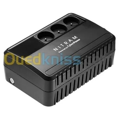 ONDULEUR NITRAM 600VA 360W 3 PRISE REGULATEUR DE TENSION