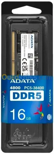 MEMOIRE ADATA DDR5 16G 4800 PC5-38400 UDIMM