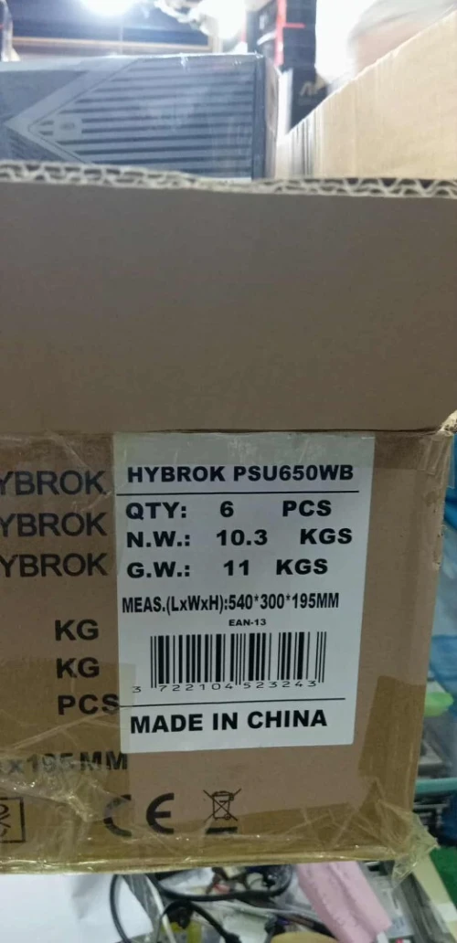 6 X ALIMENTATION HYBROK 650W 80 PLUS BRONZE