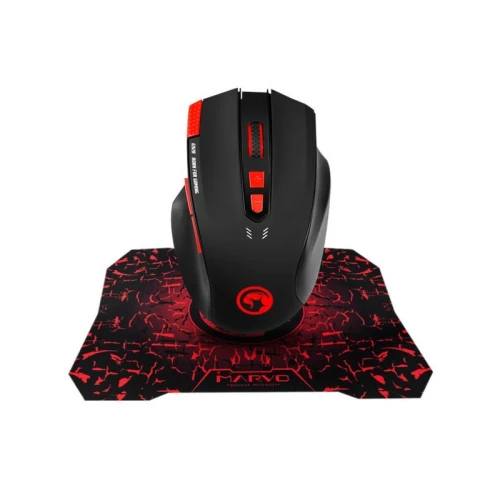 SOURIS GAMING SCORPION G928+G1 3200DPI 8 BOUTONS + MOUSEPAD G1