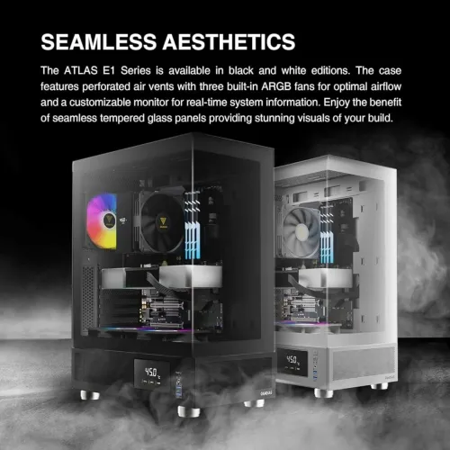 BOITIER ATX GAMDIAS ATLAS E1 BLACK 3 FANS ARGB