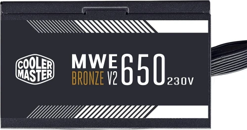 ALIMENTATION COOLER MASTER MWE 650W 80 PLUS BRONZE V2 MPE-6501-ACABW-BEU