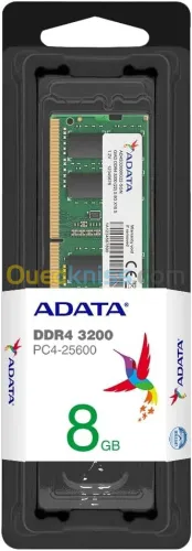 MEMOIRE DDR4 ADATA 8G 3200 PC4-25600 SODIMM AD4S32008G22SGN