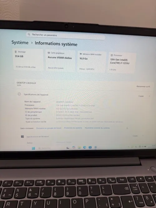 Lenovo Ideapad 3 i7 12th
