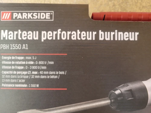 Marteau perforateur 1550 w. 